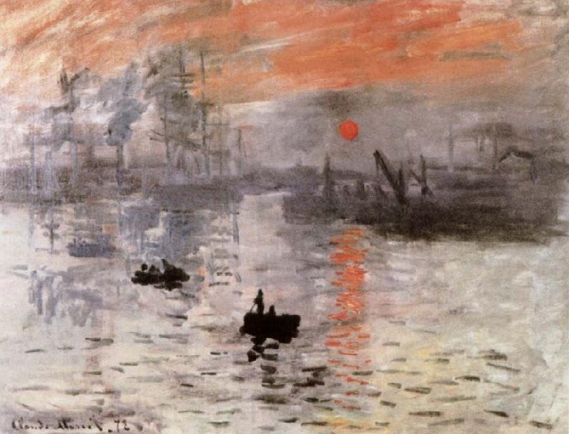 Claude Monet Impresstion Sunrise Norge oil painting art